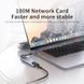 8 в 1 (87W) Type-C USB 3.0 Hub Хаб концентратор картридер (SD TF) мережна карта RJ45 висновок HDMI (HDTV 4K) Thunderbolt 3 7415 фото 8