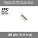 Разъем FFC FPC 0.5 мм 26 pin Pitch Drawer type Bottom Contact (нижнее расположение контактов) LCD монитор ТВ L 6560 фото 1