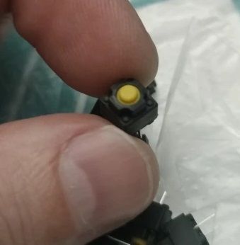 Kailh DC12V 50mA Mute кнопка SMD тактова 6*6*7.3 мм (Yellow) Mute Button Silent Switch Wireless Mouse 7815 фото