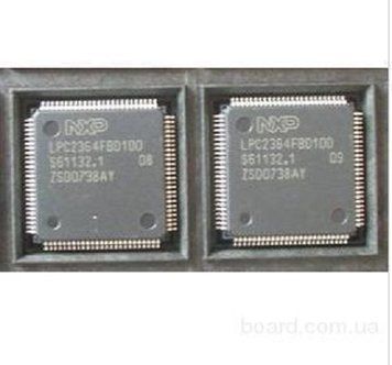 LPC2364FBD100 микроконтроллер серии LPC2 LPC23xx процессор CPU NXP ARM7 128Кб LQFP100 Ethernet MAC 10/100 CAN 3370 фото