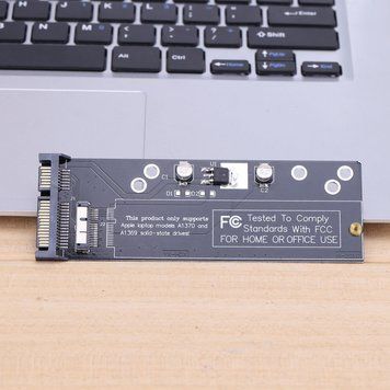 Адаптер-перехідник для під'єднання до SATA 2.5'/3.5' 18(12+6) Pin SSD Apple MacBook Air A1370 A1369 4209 фото