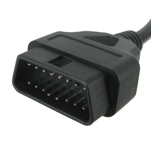Діагностика 16 pin OBD 2 ELM кабель подовжувач перехідник 1.5 м тато adapter connector car extender Подовжіть 2056 фото