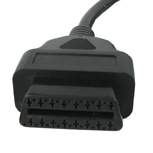 Діагностика 16 pin OBD 2 ELM кабель подовжувач перехідник 1.5 м тато adapter connector car extender Подовжіть 2056 фото