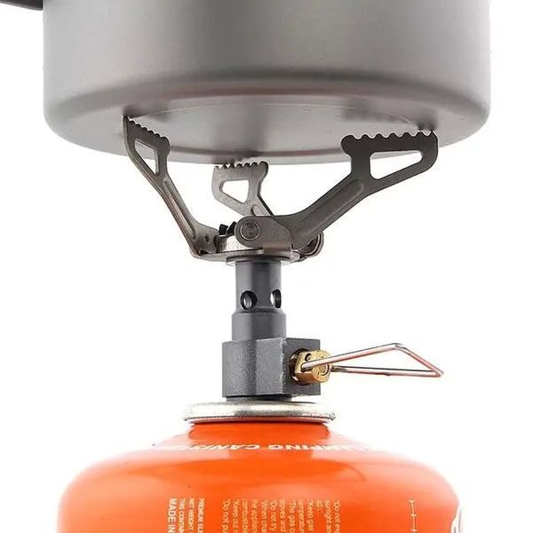 3000W пальник портативний кишеньковий газовий плита (45 г) Outdoor Camping Cooking Oven Gas Stove Portable Foldi 6692 фото