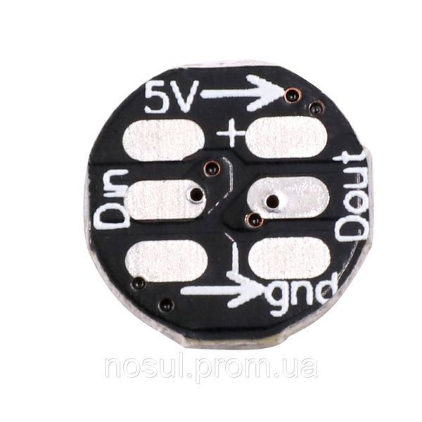 Модуль светодиодный (микросхема-драйвер) WS2812B адрессный 5V LED v1.0 SMD 5050 (черная основа) Chip & Heatsin 5169 фото