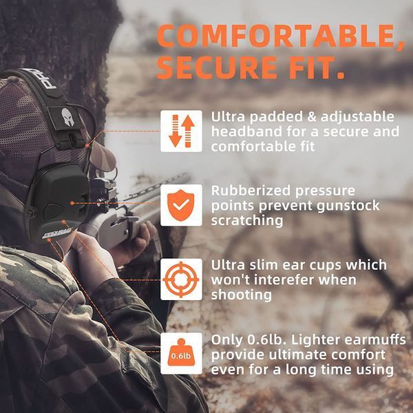 Наушники тактические ZOHAN PROHEAR Machete 066 Black (EM026)  Ear Protection Electronic Hearing Protection Sparta Active Protector  Наушники с активным шумодавом Zohan PROHEAR Machete 066 Black предназначены для автоматического блокирования звука с уровне 6667 фото