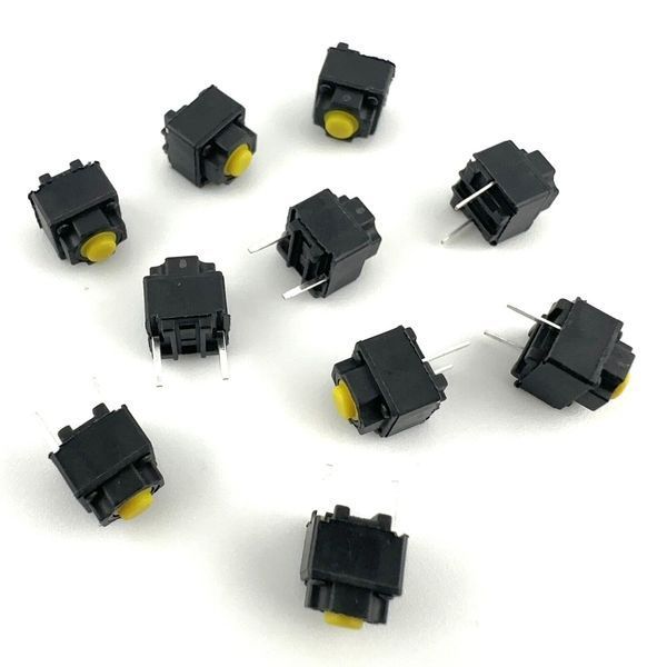 Kailh DC12V 50mA Mute кнопка SMD тактова 6*6*7.3 мм (Yellow) Mute Button Silent Switch Wireless Mouse 7815 фото