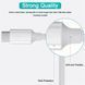 Кабель PD USB 100W 5A (Type-C) папа-папа (2 м) QC 4.0 3.0 цвет БЕЛЫЙ power charge Huawei Samsung Macbook заряд 7359 фото 4