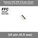 Разъем FFC FPC 0.5 мм 18 pin Pitch Drawer type Bottom Contact (нижнее расположение контактов) LCD монитор ТВ L 7135 фото 1
