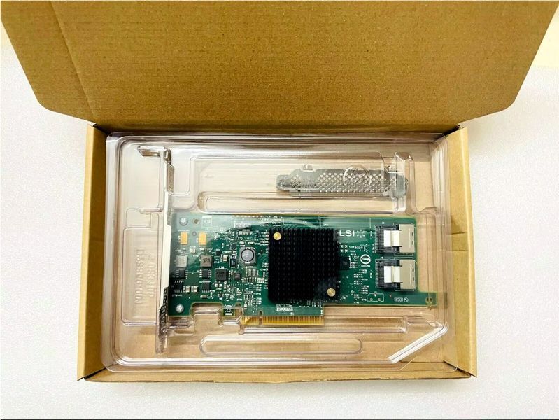 RAID SAS/SATA/SSD контроллер LSI 9207-8i 6Gbs HBA P20 IT Mode For ZFS FreeNAS unRAID Controller Card Expander 8030 фото