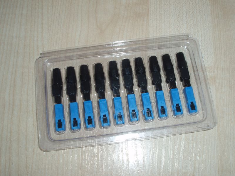 Швидкий конектор SC/UPC для кабелю FTTH фаст-конектор Fast connector швидкий монтаж кабель&nbsp;одномод оптиче 4587 фото
