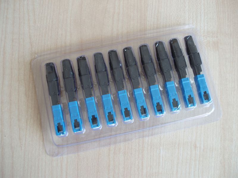 Швидкий конектор SC/UPC для кабелю FTTH фаст-конектор Fast connector швидкий монтаж кабель&nbsp;одномод оптиче 4587 фото