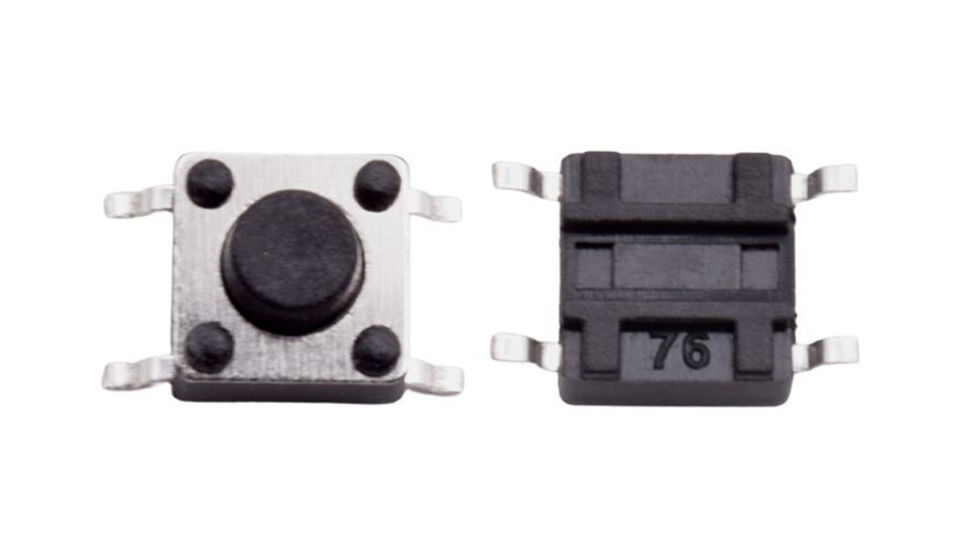 Кнопка тактова 3*6*4.3 мм (довгі ніжки) SMD Мікроперемикач 3 х 6 х 4,3 mm SMD 7198 фото