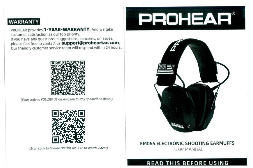 Наушники тактические ZOHAN PROHEAR Machete 066 Black (EM026)  Ear Protection Electronic Hearing Protection Sparta Active Protector  Наушники с активным шумодавом Zohan PROHEAR Machete 066 Black предназначены для автоматического блокирования звука с уровне 6667 фото